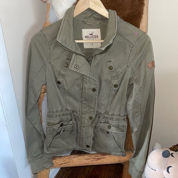 Hollister Jackets & Blazers - Hollister Army Green Military Jacket